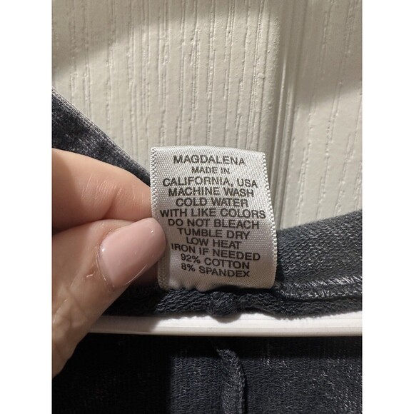 Magdalena USA M (8/10) Gray Distressed Flared Bottom Sweater Dress w/Pockets - Picture 7 of 13